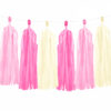 Tassel resice rozi mix, 12 komada