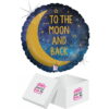 Folija balon Moon & Back 43 cm - Slika 2