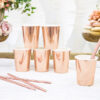 Papirnate čaše Rose Gold, 6 komada - Slika 2