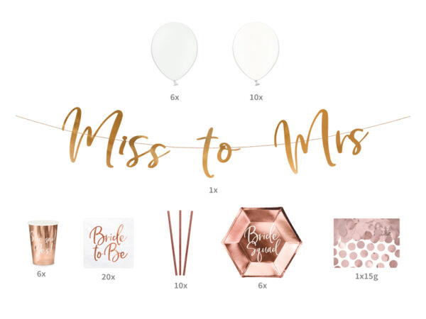 Party set: Miss to Mrs - Image 2