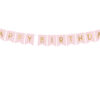 Baner Happy Birthday svijetlo rozi, 15x175cm