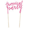 Topper za tortu Tropical Party ciklama 24 cm