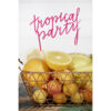 Topper za tortu Tropical Party ciklama 24 cm - Slika 2