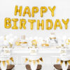Folija balon happy birthday zlatni, 340 x 35 cm - Slika 2