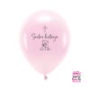 Lateks balon baby rozi Sretno krštenje 30 cm, 6 komada