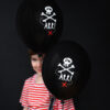Lateks balon crni 30 cm pirati, 6 komada - Slika 2