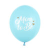 Lateks balon baby plavi 30 cm Mom to be, 6 komada