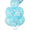 Lateks balon baby plavi 30 cm Mom to be, 6 komada - Slika 2