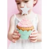 Topperi za kolačiće srebrna zvijezda 11cm, 6 komada - Slika 2