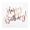 Salvete rose gold Happy Birthday, 20 komada