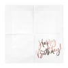 Salvete rose gold Happy Birthday, 20 komada - Slika 2
