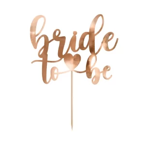 Topper za tortu bride to be rose gold 17.5 cm - Slika 2