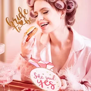 Topper za tortu bride to be rose gold 17.5 cm - Slika 3