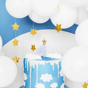 Rođendanska svjećica broj 4 svijetlo plava, 9,5cm - Slika 3