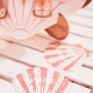 Salvete školjka Bride to be roze, 20 komada - Slika 2