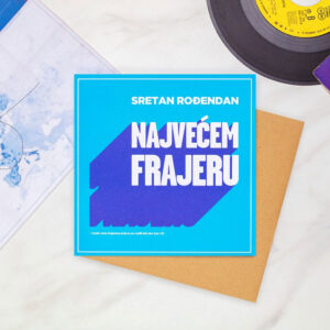 Čestitka Rođendan Najveći frajer 15,5x15,5 cm - Slika 2