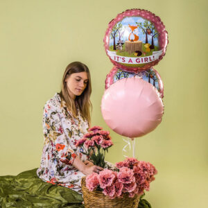Folija balon Woodland Baby Girl 46 cm - Slika 2