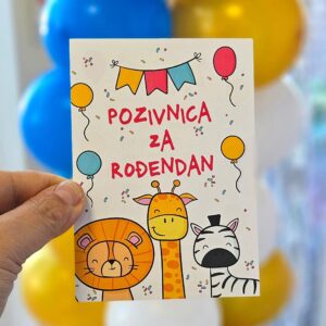 Pozivnice za rođendan, 10 komada - Slika 2