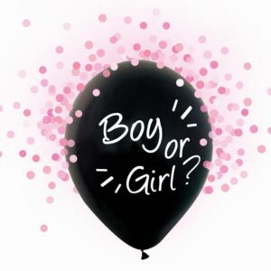 Balon za otkirvanje spola, rozi konfeti, 4 komada - Slika 2