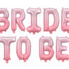 Folija balon Bride to be rozi 350x45 cm