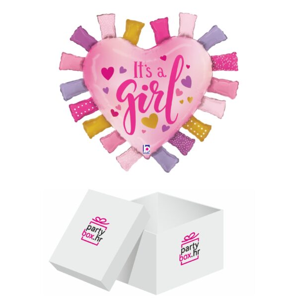 Folija balon It's a girl srce 84 cm