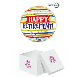 Folija balon HAPPY RETIREMENT STRIPES 46cm