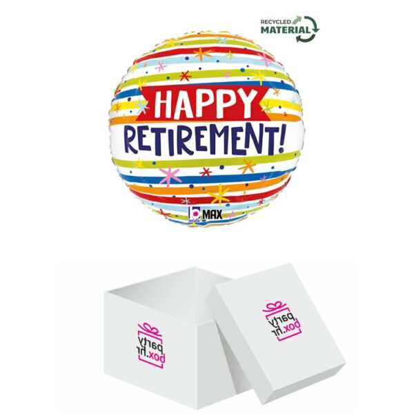 Folija balon HAPPY RETIREMENT STRIPES 46cm