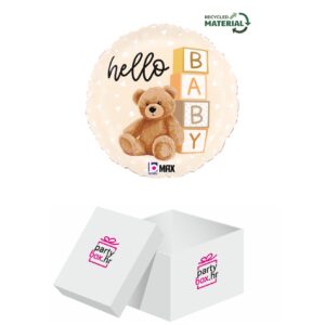 Folija balon Hello Baby Teddy bear 46cm
