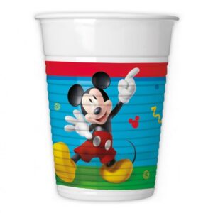 Plastične čaše Mickey Rock The House,  8 komada