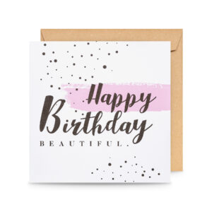 Čestitka rođendan HB beautiful 15,5x15,5 cm