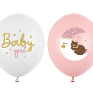 Lateks balon Baby girl 30 cm, 6 kom