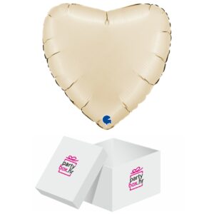 Folija balon veliko srce saten cream 56 cm