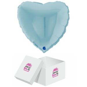 Folija balon veliko srce pastel plavo 56 cm