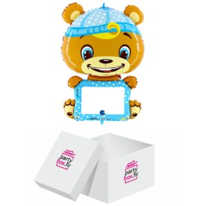 Folija balon plavi medo piši briši 122 cm