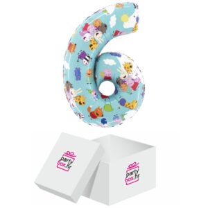 Folija balon Peppa Pig broj 6, 66 cm