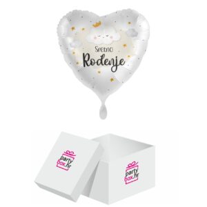 Folija balon Sretno rođenje maleni oblak, 43 cm