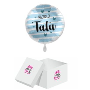 Folija balon Najbolji tata srca, 43 cm