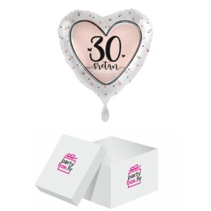 Folija balon Sretan rođendan divnih 30, 43 cm