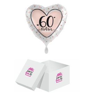 Folija balon Sretan rođendan divnih 60, 43 cm