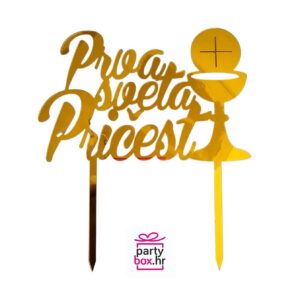 Toper Prva Sveta Pričest kalež, zlatni