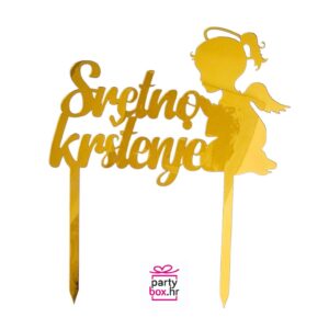 Toper Sretno krštenje djevojčica, zlatni