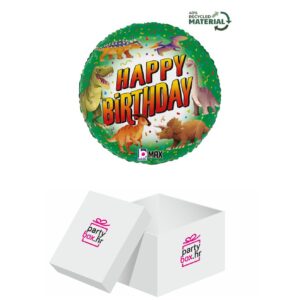 Folija balon Happy Birthday Dinosaur 46cm