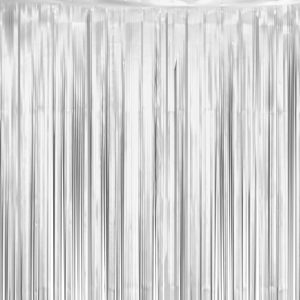 Zavjesa ukrasna srebrna, 100X200cm
