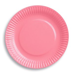 Papirnati tanjuri rozi 18cm, 6 komada