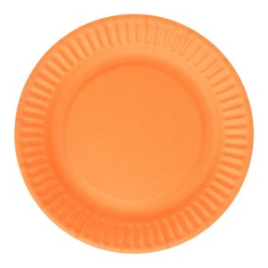 Papirnati tanjuri narančasti, 18cm, 6 komada