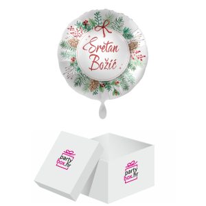 Folija balon Sretan Božić, 43cm