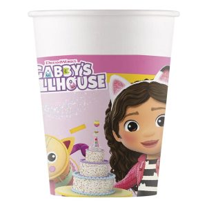 Papirnate čaše GABBY'S DOLLHOUSE 200ML, 8 KOMADA