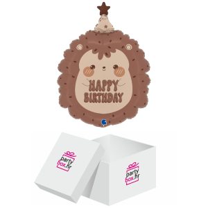 Folija balon Happy birthday jež, 61cm