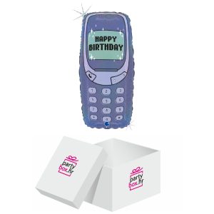 Folija balon mobitel nokia Happy birthday, 58cm