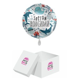 Folija balon Sretan rođendan morski, 46cm